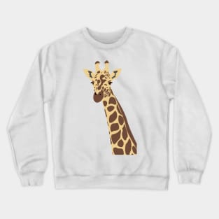 Vectorised image of a giraffe Crewneck Sweatshirt